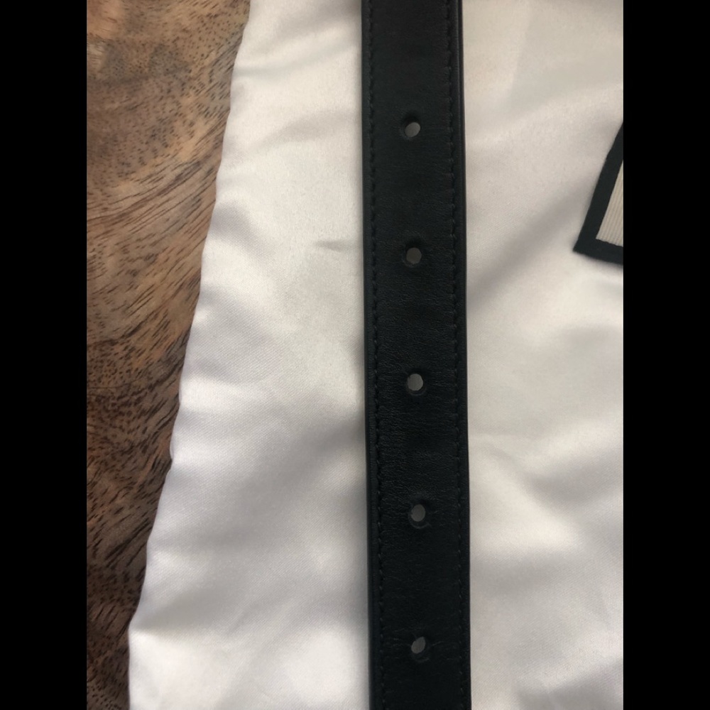 Authentic Gucci Black Thin Marmont Belt - Picture 6 of 7